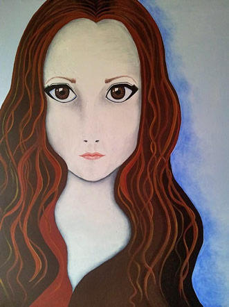 Girl - Painting by Cheryl